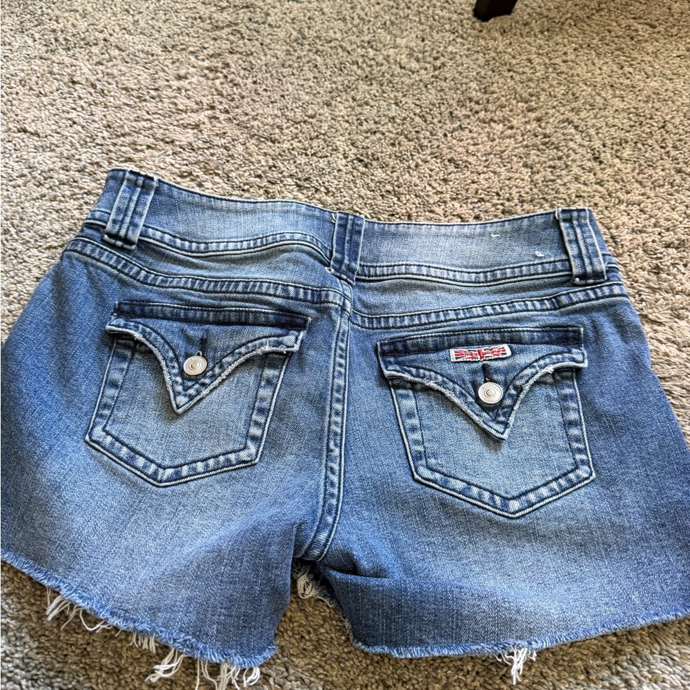 Hudson denim Cutoff Shorts - Blue Distressed Women's Shorts - Picture 3 of 7